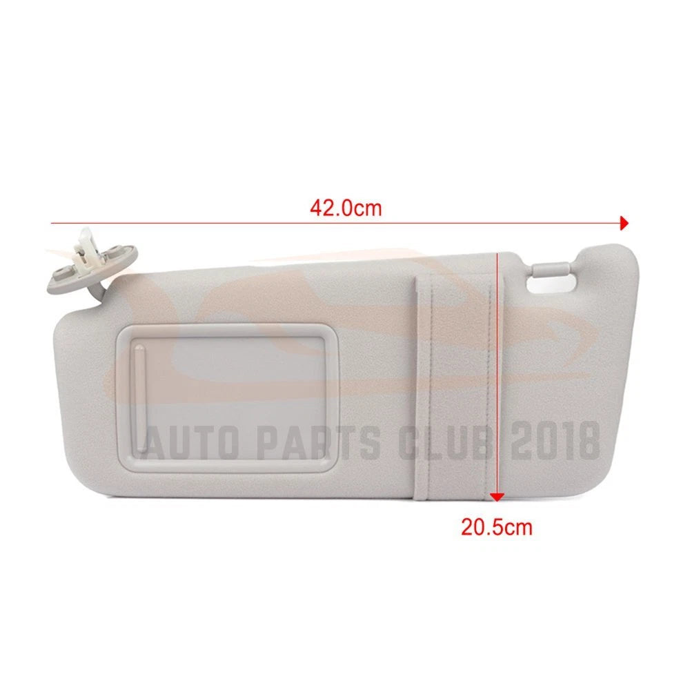 2PC Gray Sun Visor Pair for Toyota Venza (2009–2016)