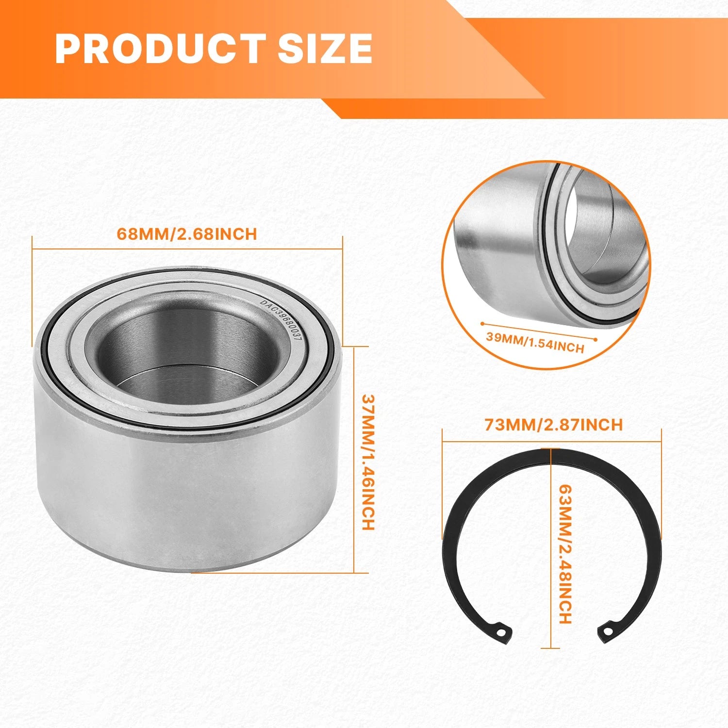 4 Front + Rear Wheel Bearings Kit for Can-Am Maverick X3 Max R/RR Turbo (2017–2023)