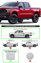 Set of 2 Black Running Boards for Chevy Silverado GMC Sierra (2019–2026)