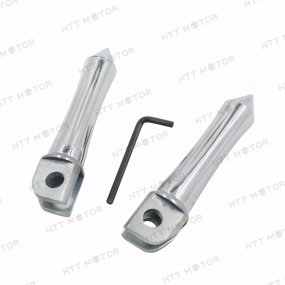 Chrome Footpegs for Kawasaki EX250 (1988–1998) EX500 Ninja (1995–1998)