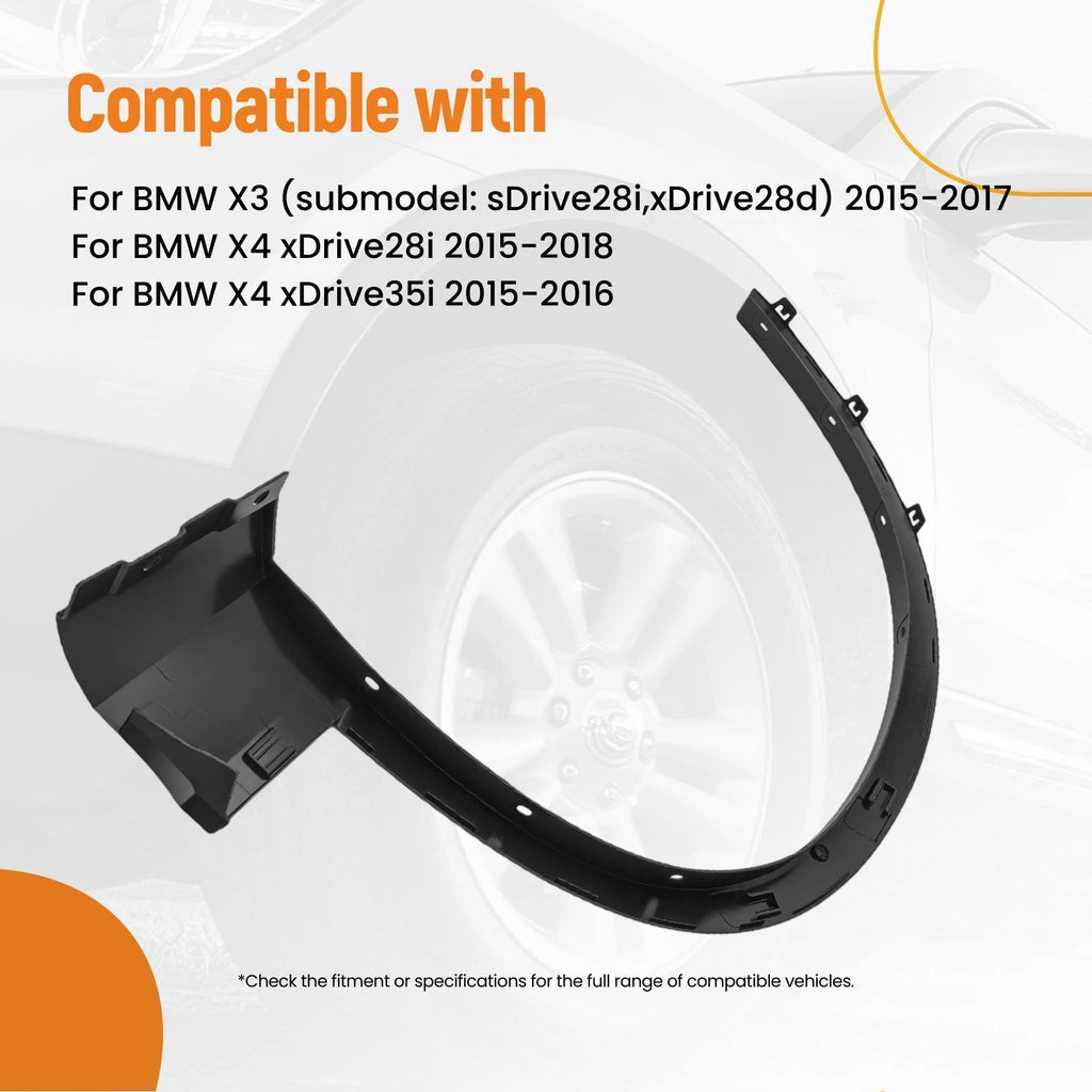 Front Fender Flare RH Black for BMW X4 (2015–2018) BM1291108