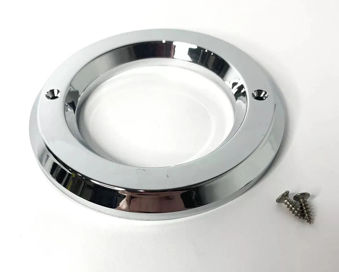 Round Chrome Bezel with Screws for 2.5 Inch LED Side Marker Lights (1Pcs)