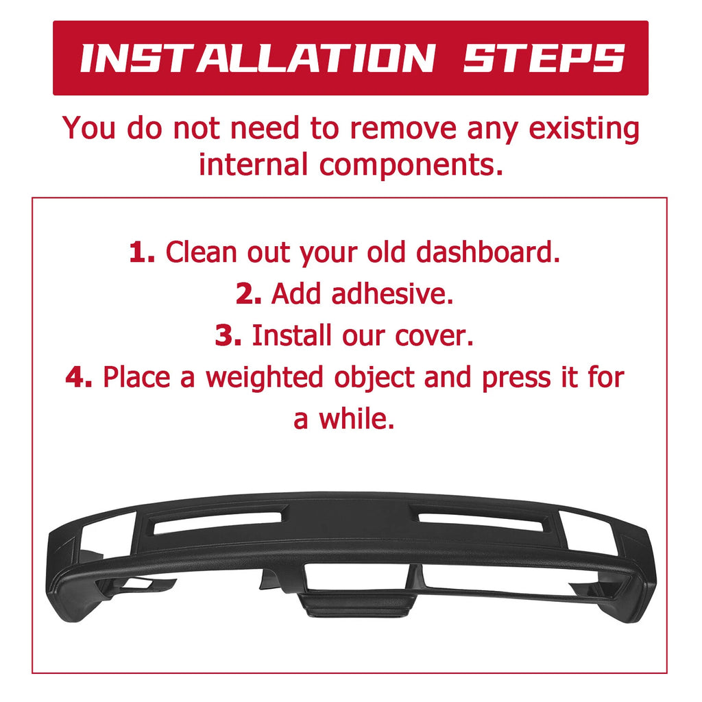 Dash Cover Cap for Chevy Malibu El Camino Monte Carlo GMC Caballero (1981–1988)