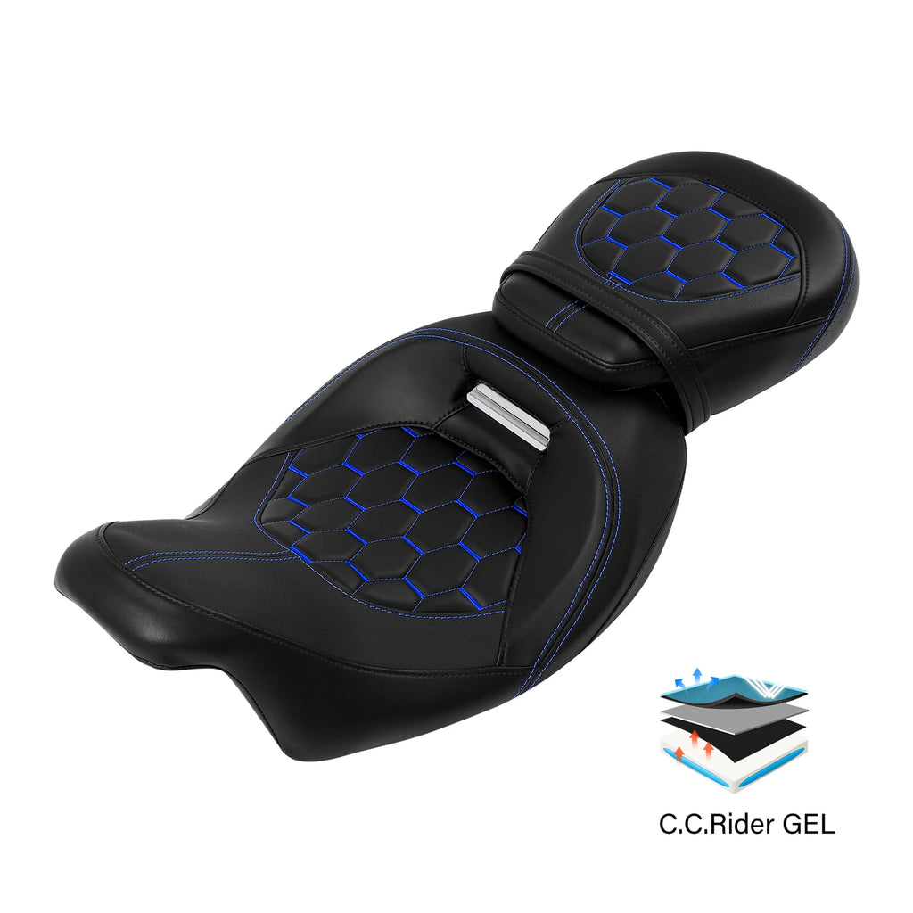 Gel Seat for Harley Touring Street Road Glide (2009–2023)