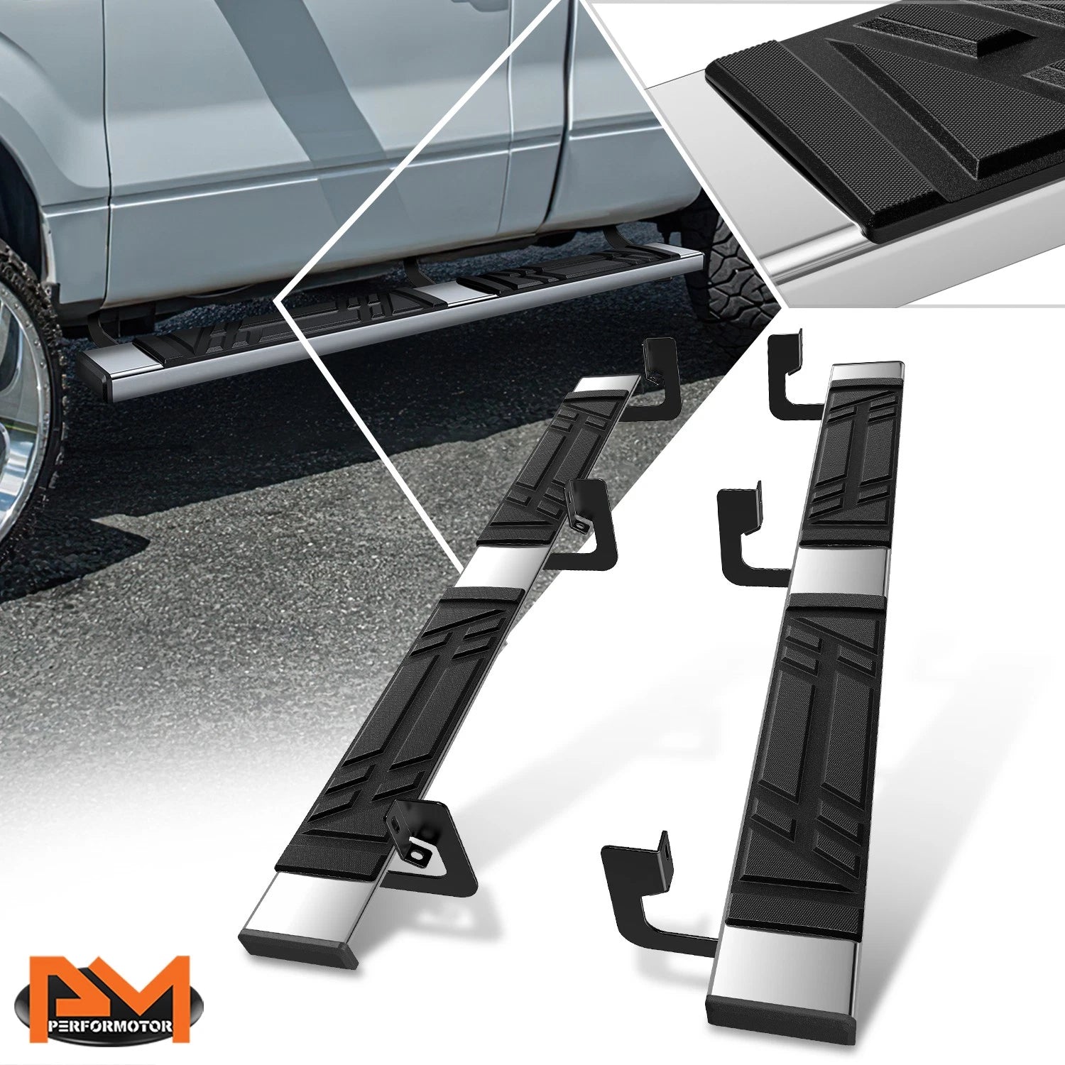 Set of 2 Side Step Pads for Ford F-150 Standard Cab (2004–2014)