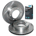 Front Slotted+Drilled Rotors & HD Pads for Toyota Hilux V6 4cyl 05~16