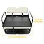 Flip Rear Back Seat for Yamaha Drive G29 Golf Cart (2007–2016) - Off White Cushions