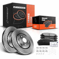 Front Disc Brake Rotor and Ceramic Pads for Toyota Highlander (2008-2019)