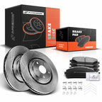 Front Disc Brake Rotor and Ceramic Pads for Toyota Highlander (2008-2019)