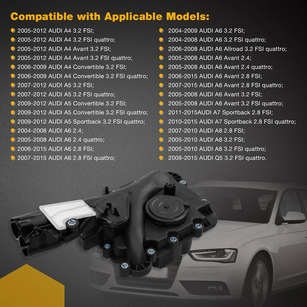 PCV Crankcase Vent Valve Oil Separator for Audi A4 A5 A6 A7 A8 Q5 (2005–2015)