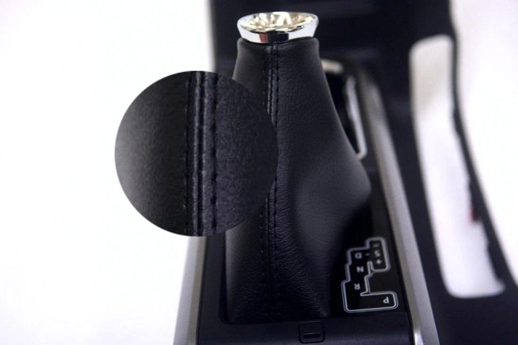 Leather Automatic Shift Boot Cover for Toyota Tacoma (2016–2019) Black