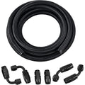 3/8 AN Nylon Braided Oil Fuel Hose Line Kit for AN6-6AN (10FT, 10–10)