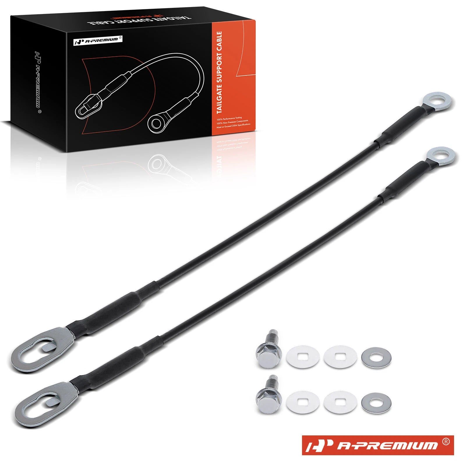 2X Tailgate Support Cable for Nissan Frontier (1998–2021)