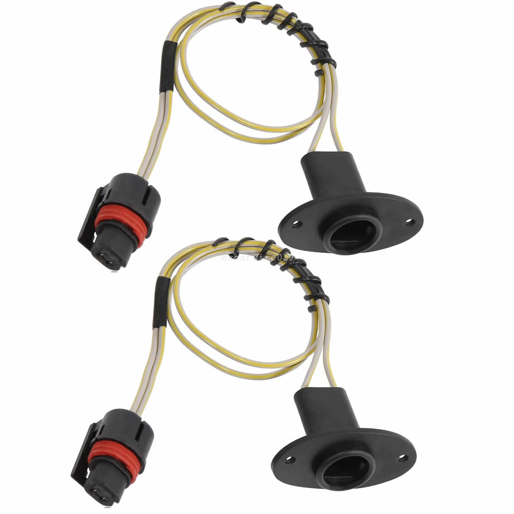 2X Rear License Plate Light Pigtail Wire Harness for Dodge Ram 1500 2500 (1994–2001)
