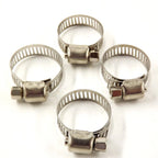 50pcs Adjustable Stainless Steel Drive Hose Clamps for Fuel Line