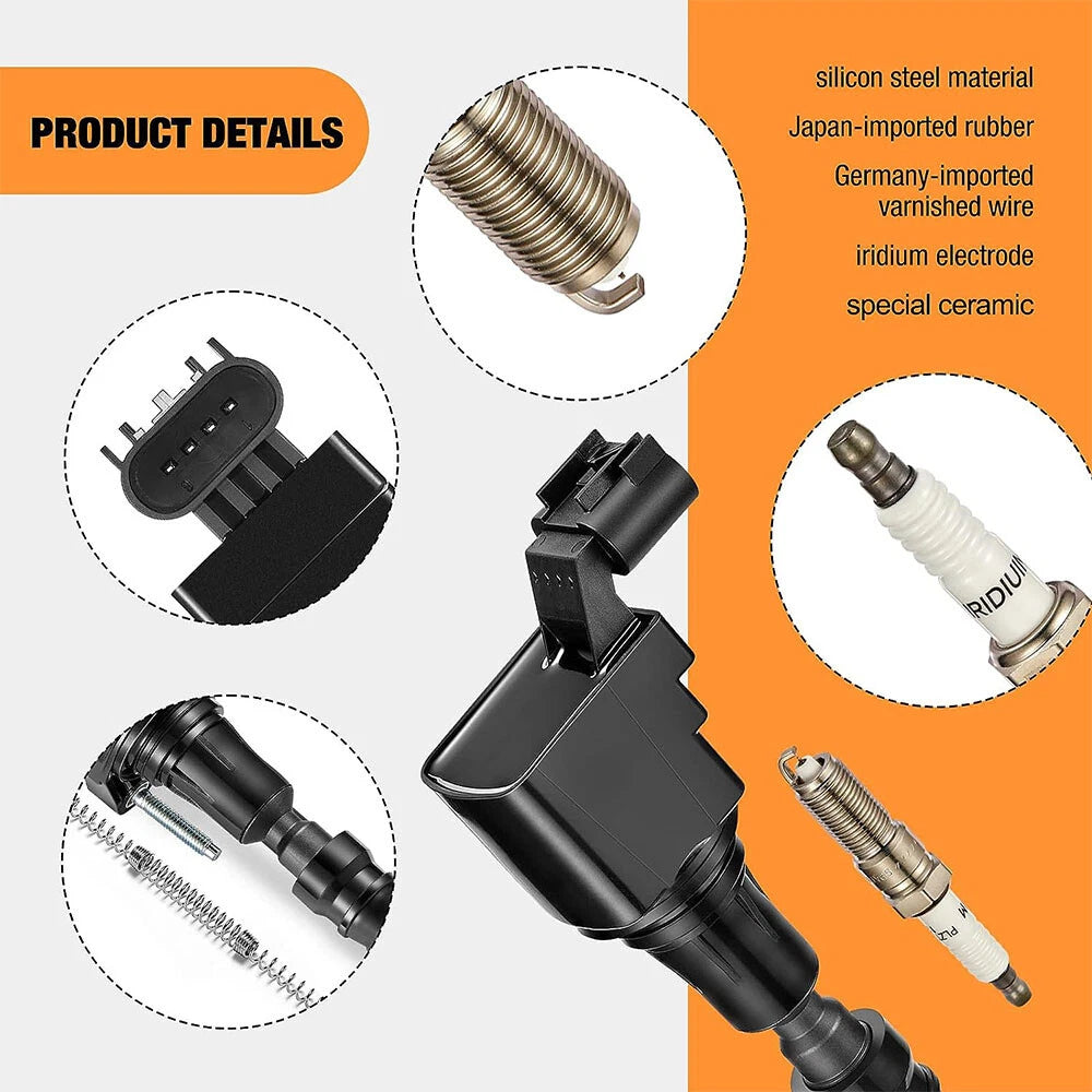4Pcs Ignition Coil Pack for Buick Chevrolet Equinox Malibu (UF491) (2010-2016)