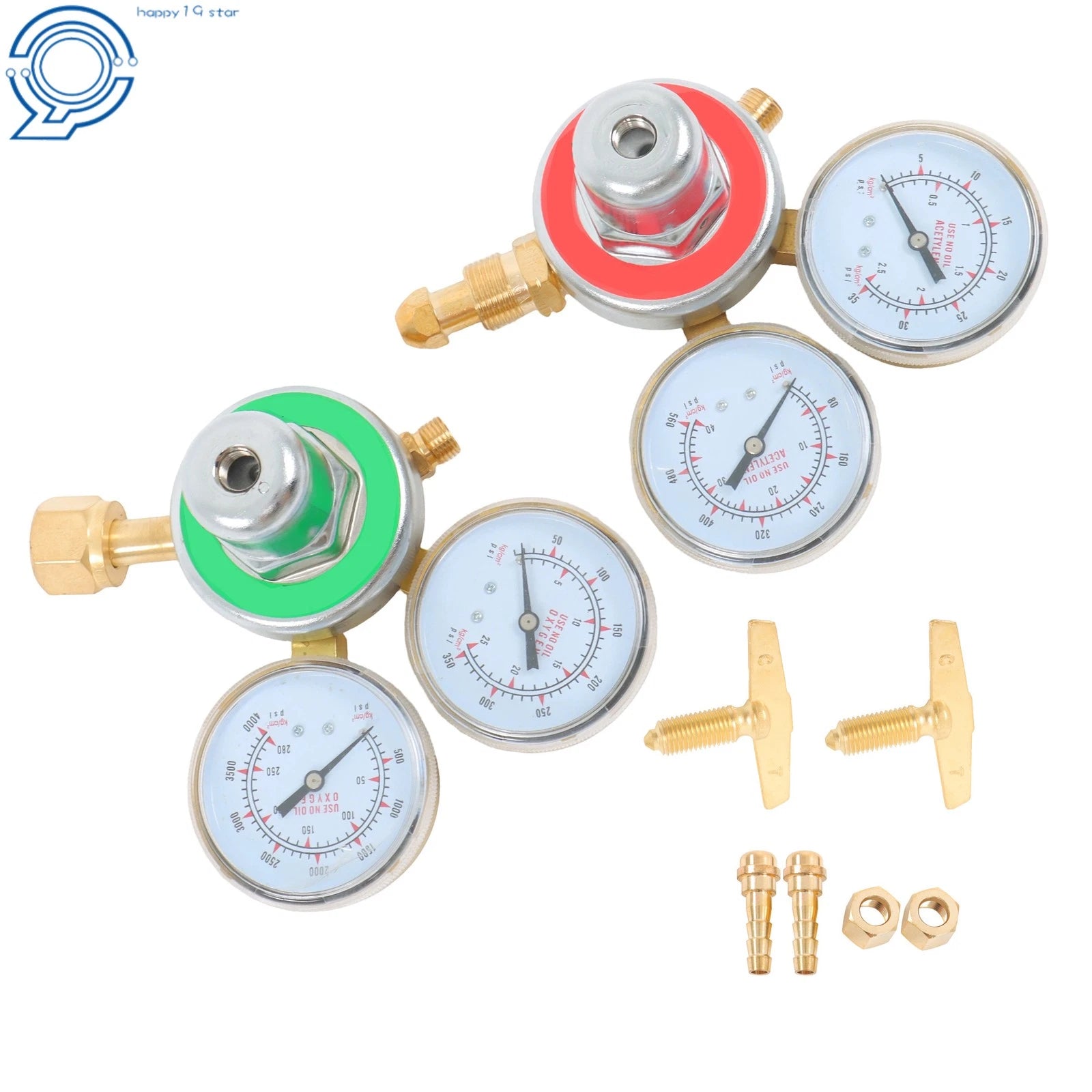 Welding Torch Kit with Brass Regulators for Oxygen & Acetylene