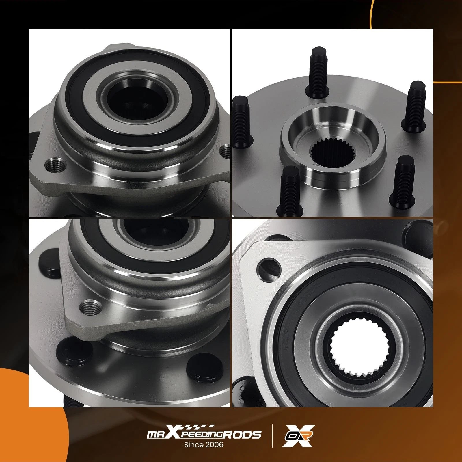 Front Hub & Assembly for Jeep Grand Cherokee (1999–2004) WE60783 5-Lug 3-Bolt