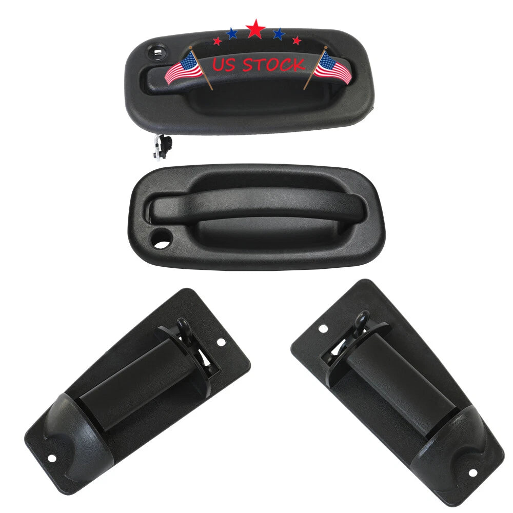 Set of 4 Door Handles for Chevy Silverado (1999-2006) Black