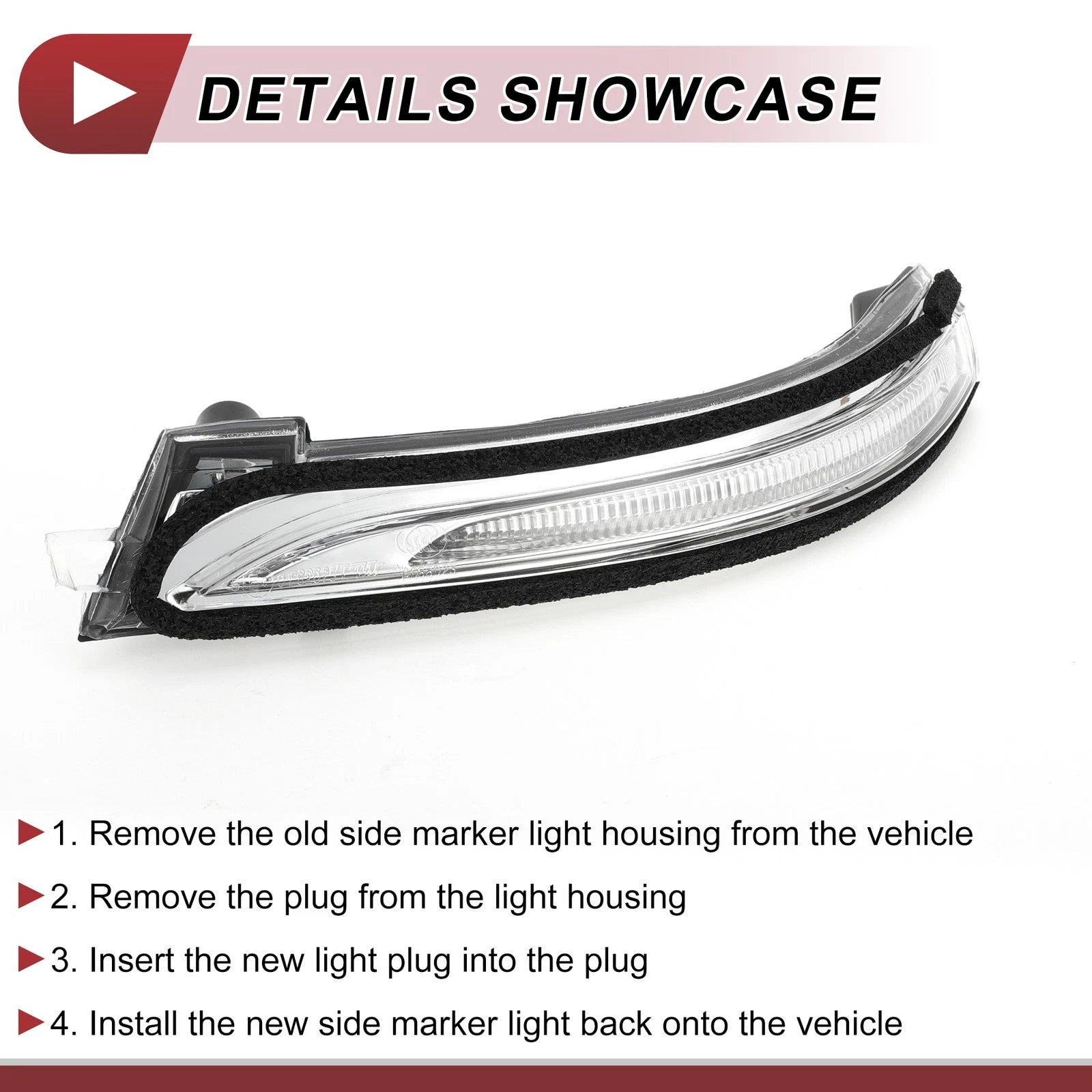 Left Mirror Turn Signal Light for Hyundai Elantra (No. 87614F2000)