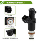 Fuel Injector No. 16450PPAA01 for Honda CR-V EX LX 2.4 (2002–2004) 1 Pc Black