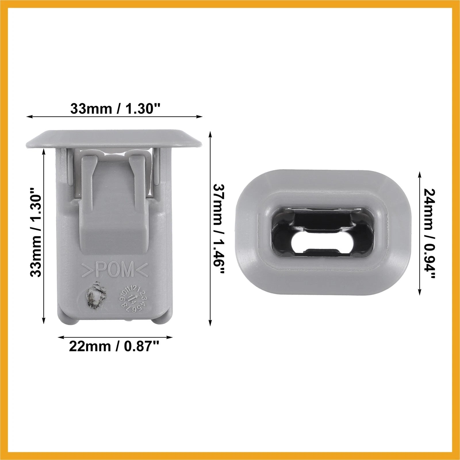 Set of 4 Rear Seat Cushion Pad Clips for Mercedes-Benz CLA250 (2014–2019)