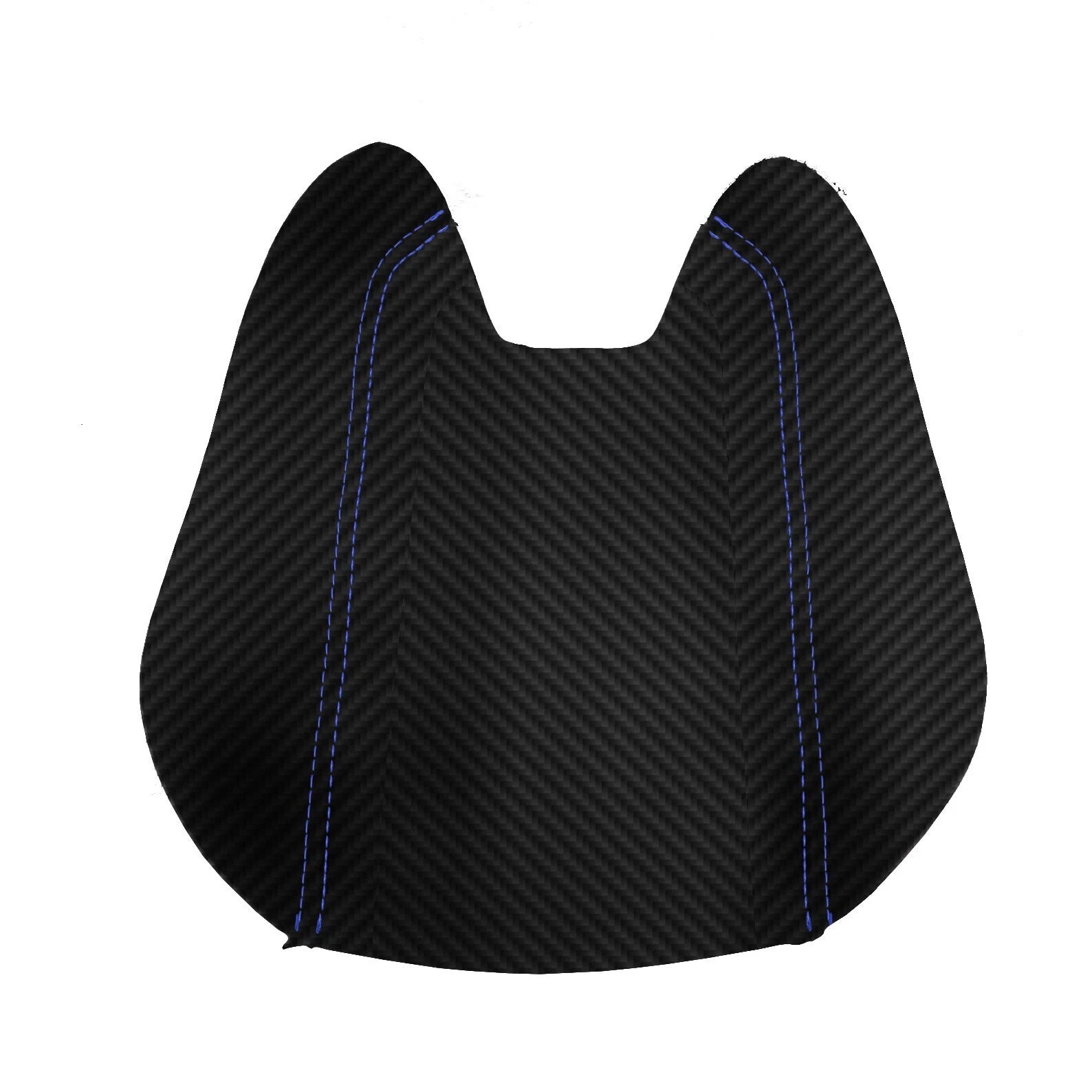 Console Lid Armrest Cover for Acura Integra (2023) Carbon Fiber Blue Stitch