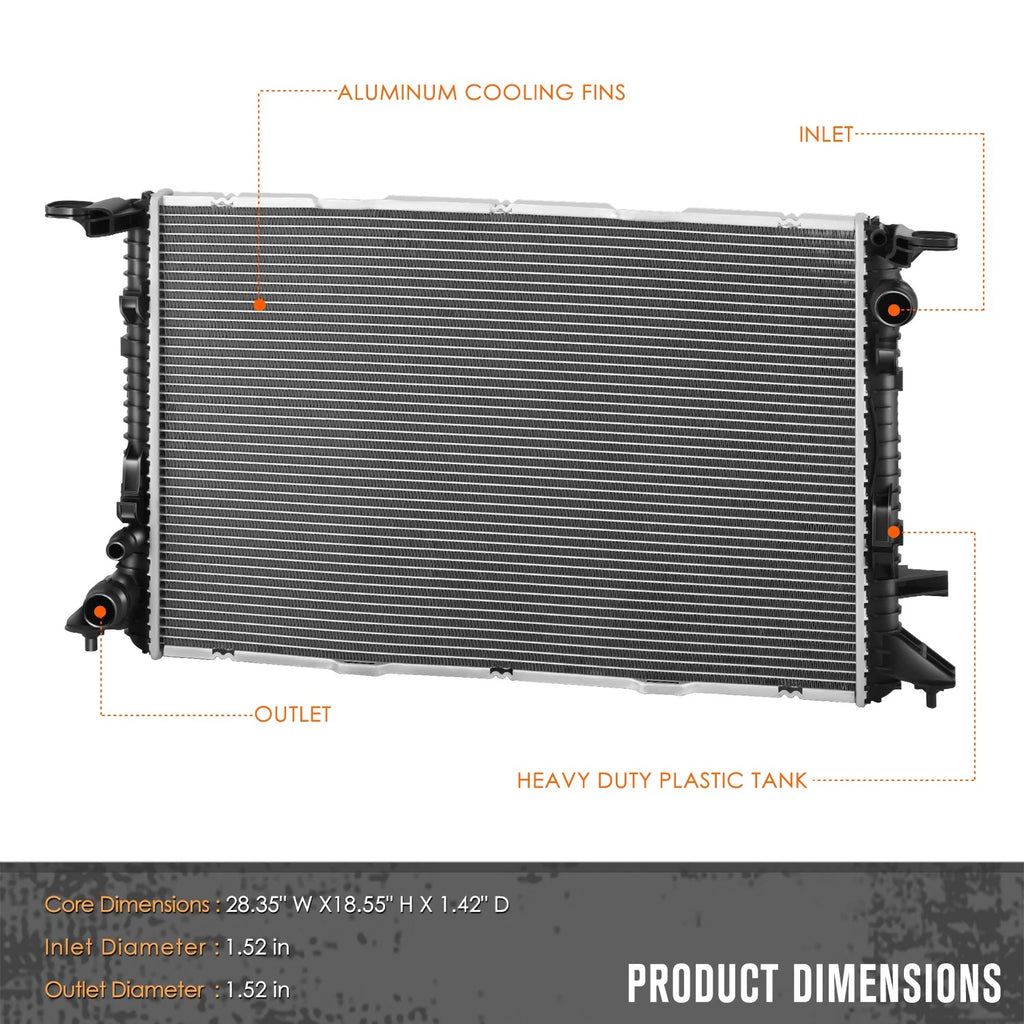 Aluminum Core Cooling Radiator DPI-13683 for Audi S6 S7 4.0L (2013–2018)