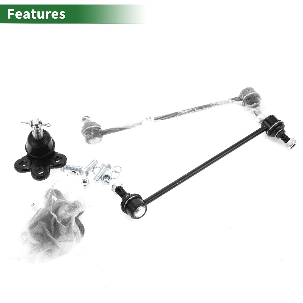 Set of 4 Front Suspension Kit Sway Bar Link Ball Joint for Chevrolet Equinox 
