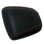 Leather Console Armrest Cover for Hyundai Genesis Coupe (2010–2013) Red Stitch