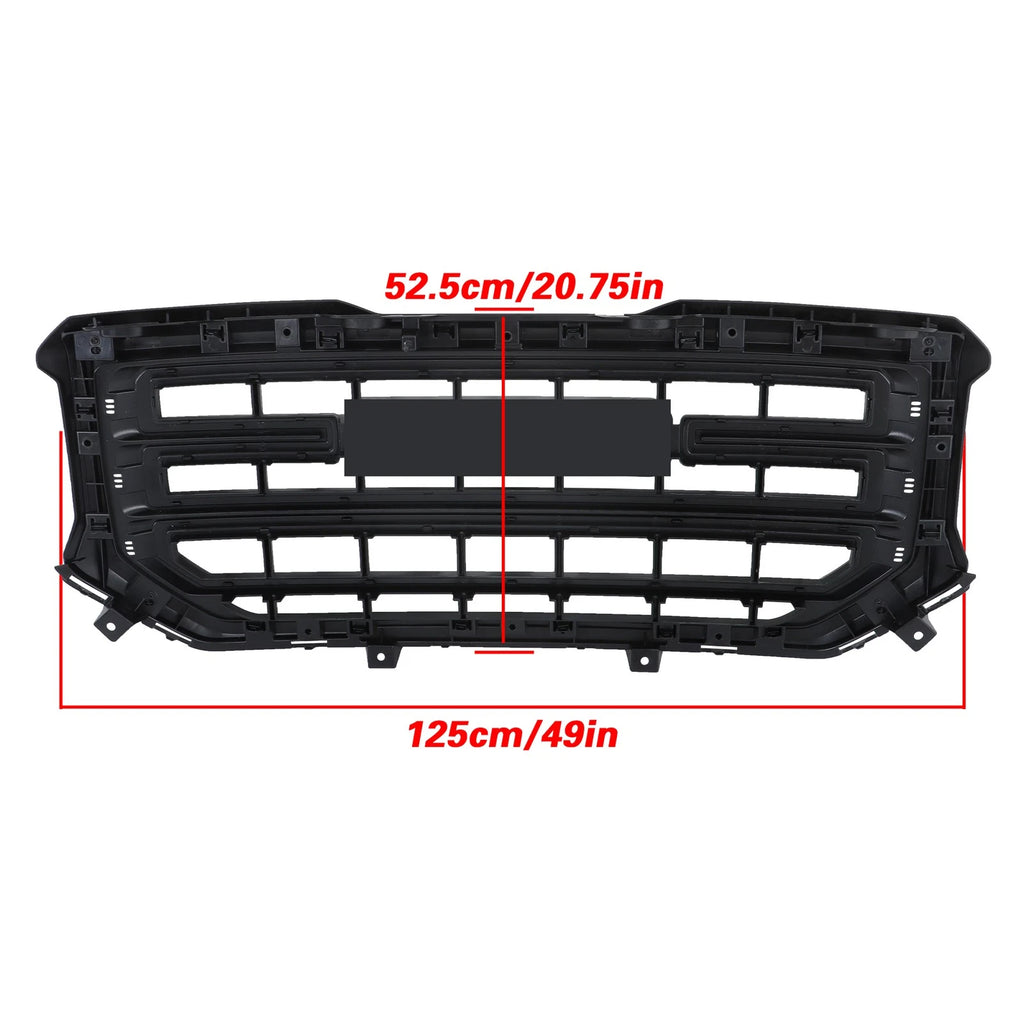 Gloss Black Front Center Mesh Grille for GMC Sierra 1500 (2016–2018)