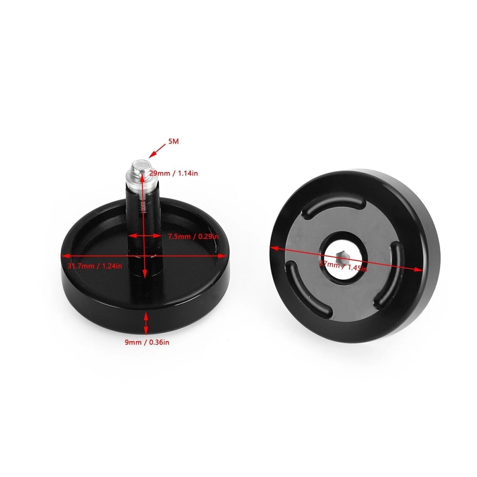 Aluminum Frame Caps Blanking Plugs for Tiger 800 XRX XCA XCX (2011–2018)