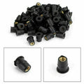 Set of 100 Rubber Well Nuts for Windscreen & Fairing 10-32 M5 3/8"