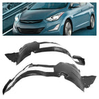 Front Fender Liner Set for Hyundai Elantra Sedan (2014–2016) w/Insulation Foam