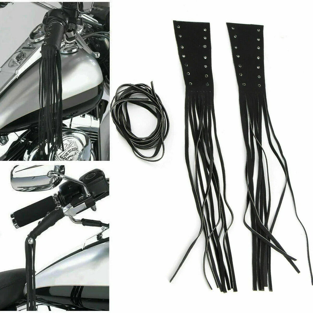 12" Leather Motorcycle Brake Lever Covers for Biker (Fits Various Models)
