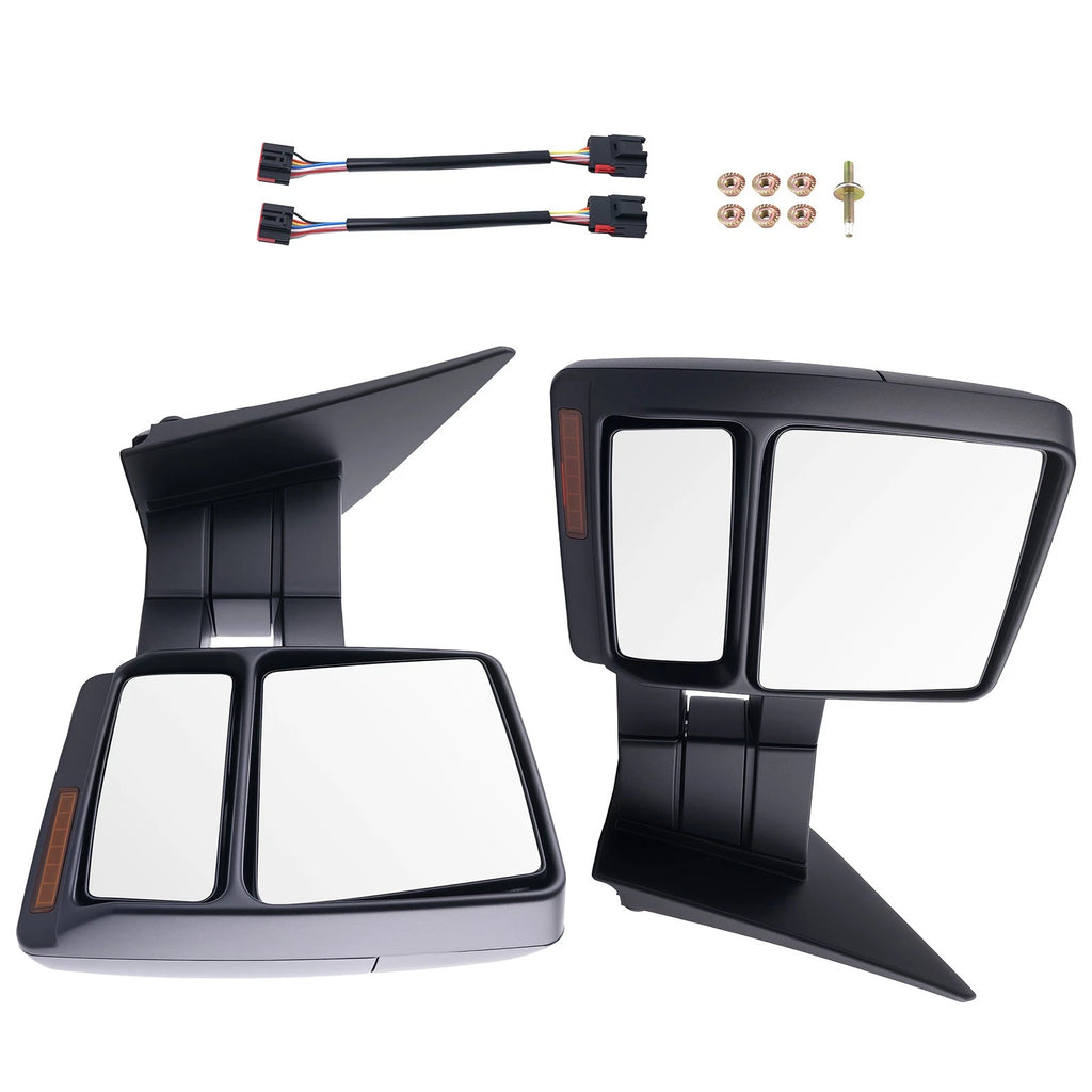 Heated LED Side Mirrors for Ford F-150 (2007–2014) FO1320349 Pair