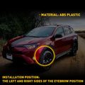 Set of 2 Front Bumper Wheel Fender Molding Trim for Toyota RAV4 (2016–2018)