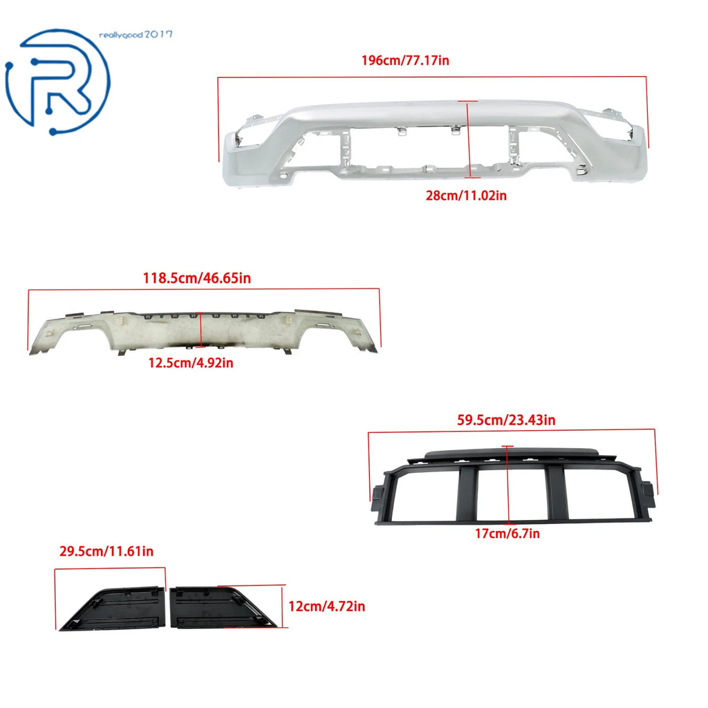 6-Piece Front Bumper Face Bar Kit for Ford F-150 (2021-2023)
