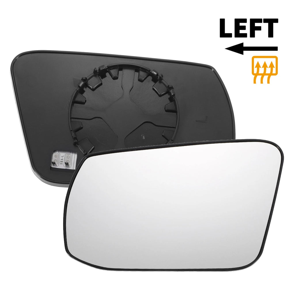 Left Side Heated White Mirror Glass for Nissan Altima Sentra (2013–2018)