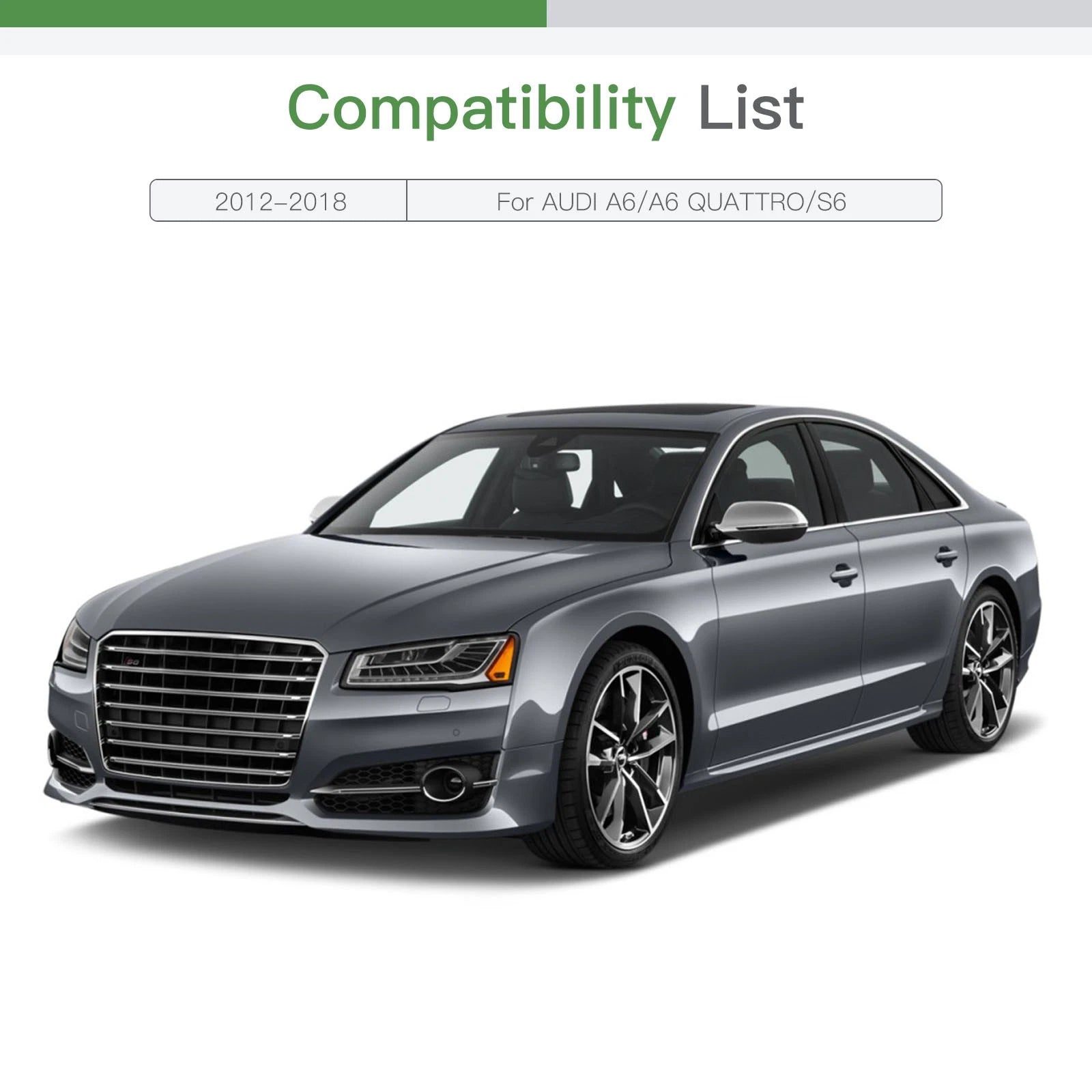 Heated Mirror Glass Replacement for Audi A6/A6 Quattro S6 (2012–2018) RH