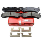 Set of 4 TRW Pro Metallic Brake Pads for Cadillac Chevrolet GMC Hummer