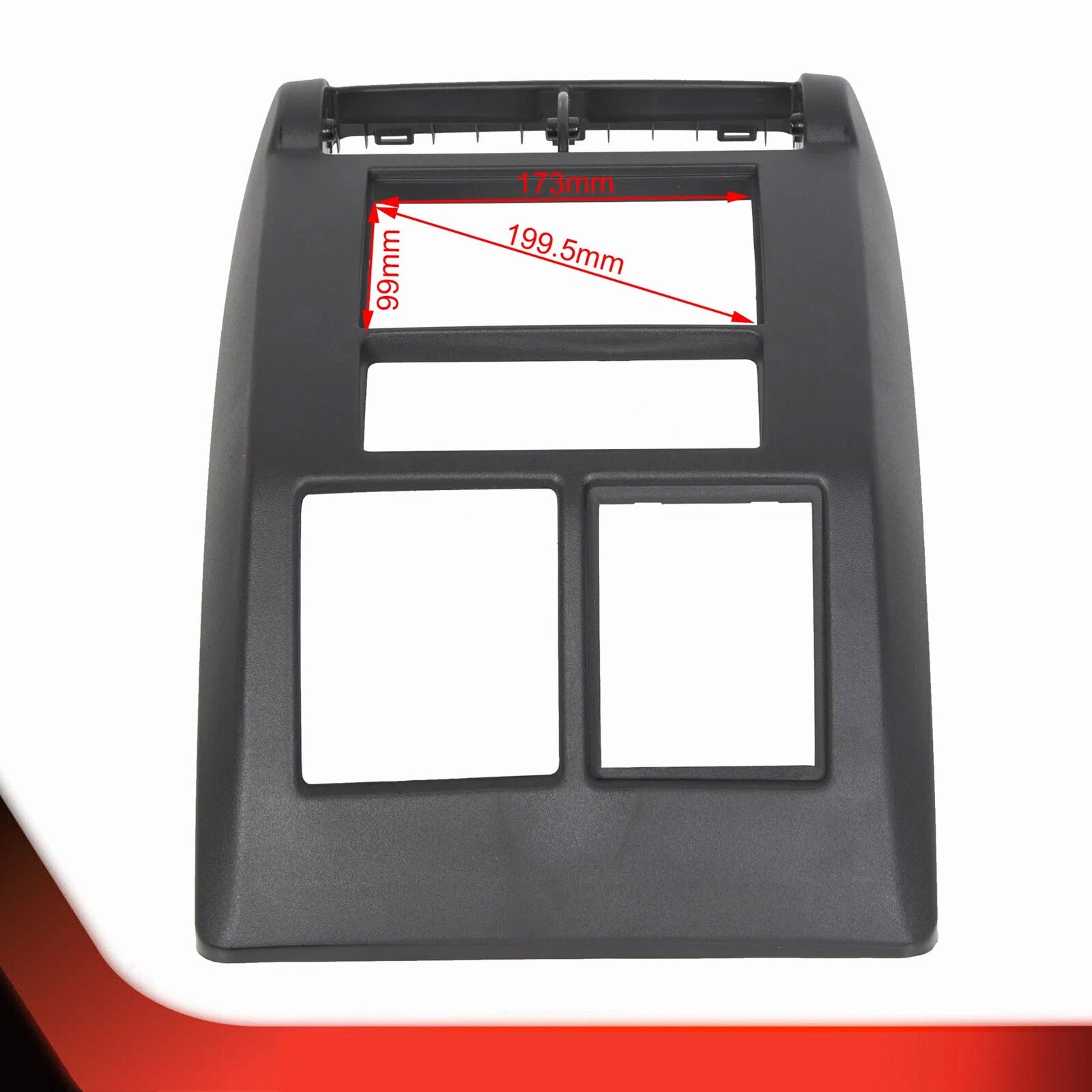 Double Din Dash Bezel Radio Stereo Mounting Kit for Jeep Wrangler TJ (1997–2002)