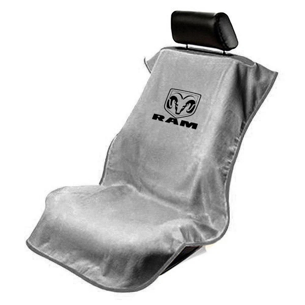 Seat Armour Grey Terry Cloth Seat Cover w/RAM Logo Accessory - SAR155G