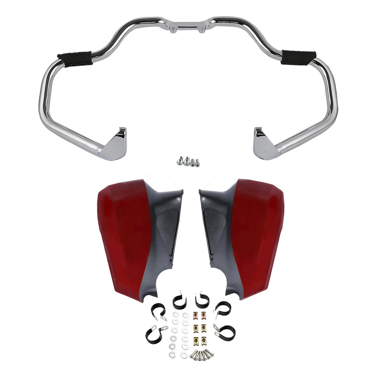 Chrome Mustache Engine Guard Bar for Indian Chieftain (2014–2018)