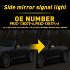 Smoked Amber LED Sequential Blinker Side Mirror Signal Light for Mustang (2015–2023)