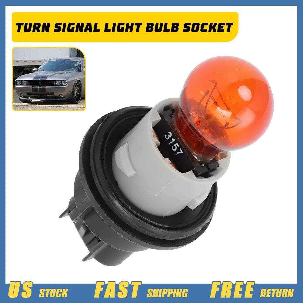 Turn Signal Light Bulb Socket Flasher for Dodge Challenger Charger (2008–2014)