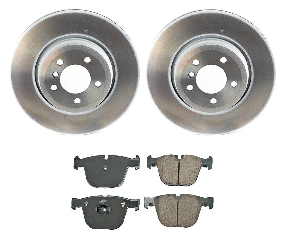 Akebono Rear Brake Kit Euro Ceramic Pads & 345mm Rotors for BMW E65 E66 (2002–2008)