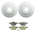 Set of 4 Hella Front Rotors & Bosch QuietCast Brake Pads for W210 E300 E320