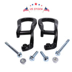 Set of 2 Black Tow Hooks for 2015–2019 Silverado GMC Sierra 2500HD 3500HD