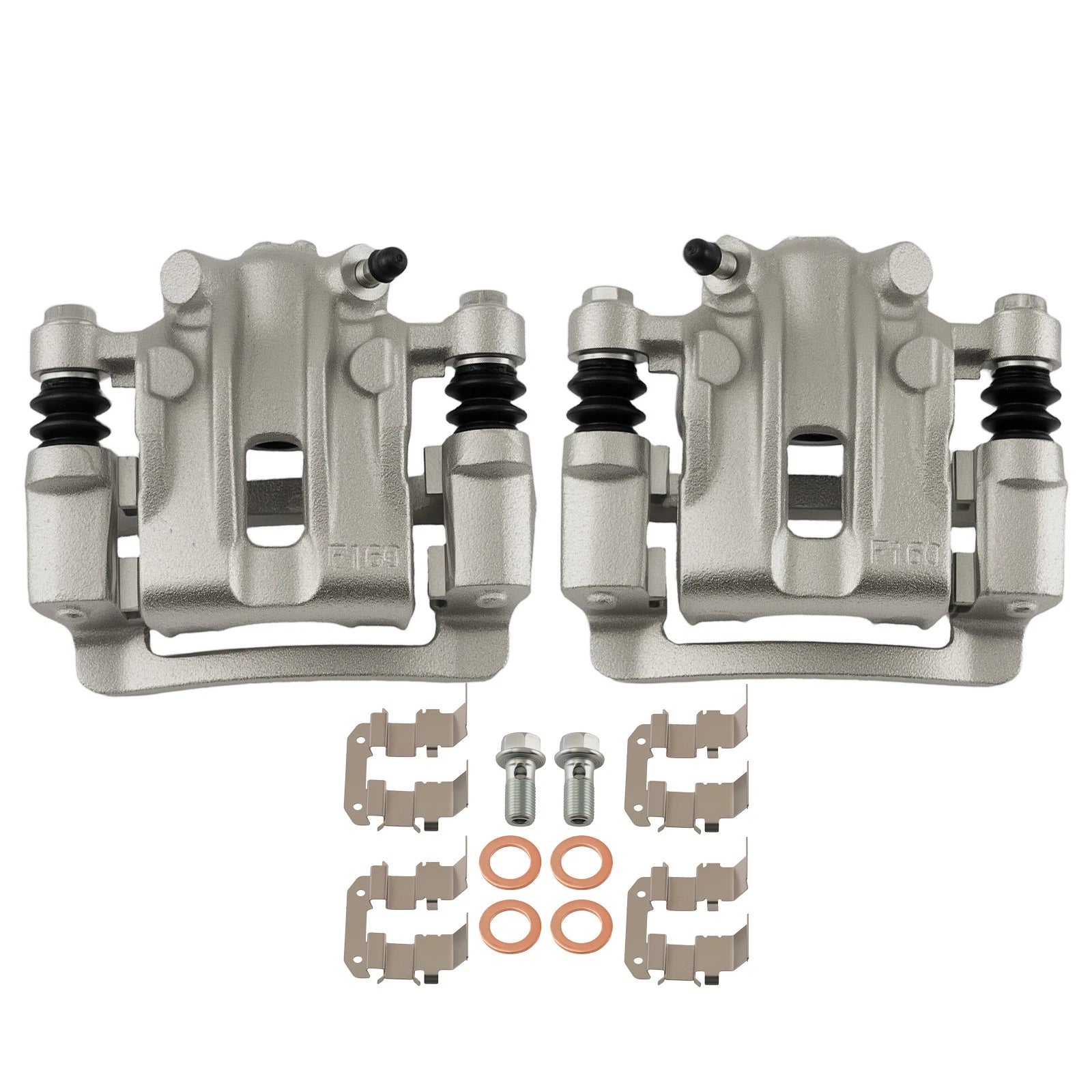 Rear Disc Brake Calipers Set for Hyundai Accent/Kia Forte/Rio (2006–2020)